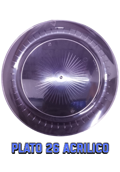 PLATO # 26 ACRILICO PRINCESA X 10 UNIDAD