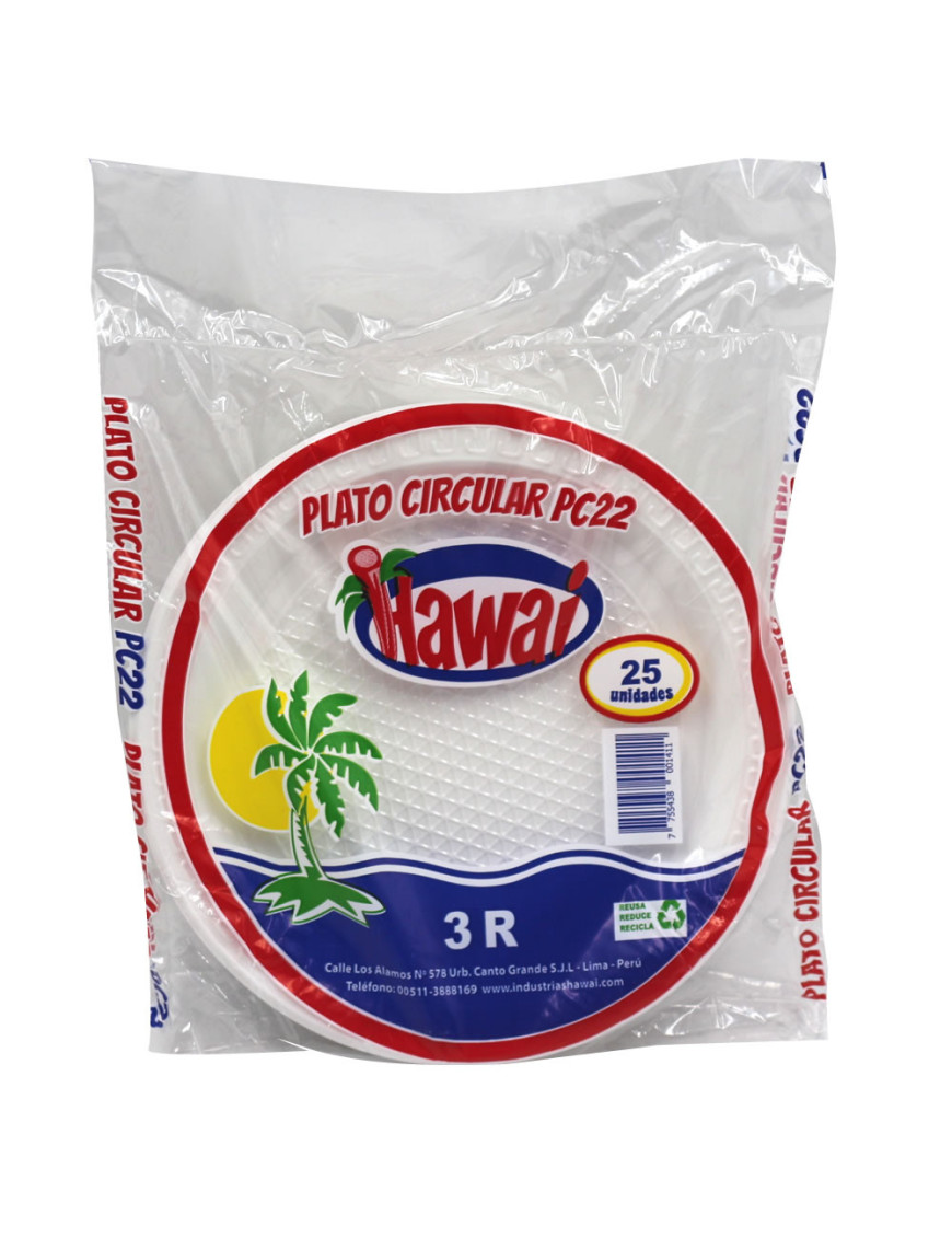 PLATO 18  BLANCO