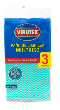 PAÑO MULTIUSO VIRUTEX X 3 UNID