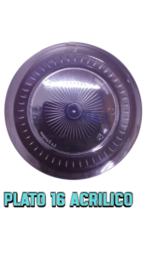PLATO #16 ACRILICO PRINCESA X 10 UNIDAD