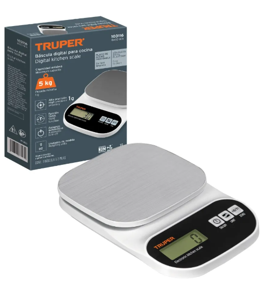BALANZA ELECTRONICA TRUPER 5 KG