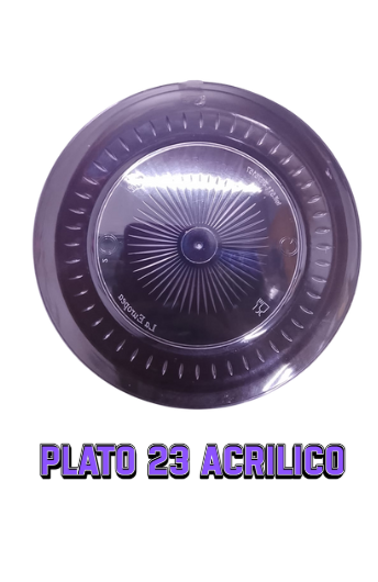 PLATO #23  ACRILICO PRINCESA X 10 UNIDAD