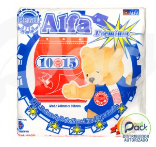 10X15 ALFA CHEQUERA C/90 UNID.