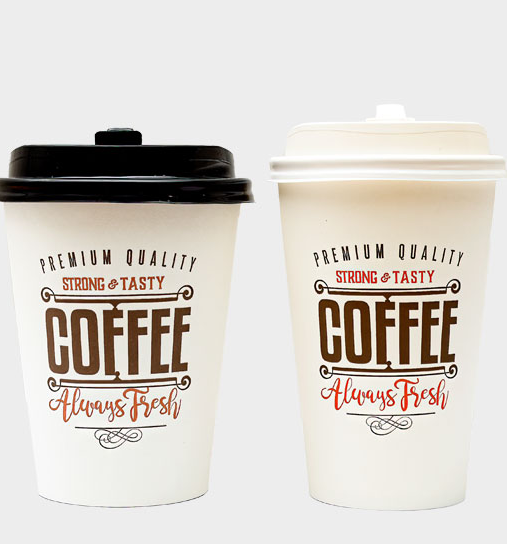 VASO 12 CARTON C/TAPA COFFEE BLANCO DASIL