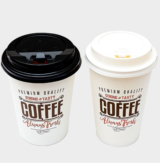 VASO 10 CARTON C/TAPA COFFEE BLANCO DASIL