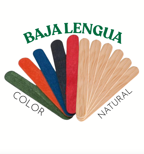 PALITOS BAJA LENGUA NATURAL Y COLOR