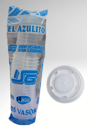 VASO 14 C/TAPA SAN GABRIEL