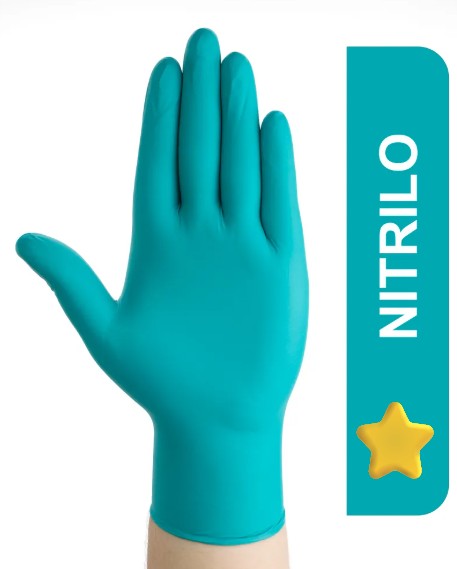 GUANTES NITRILO VERDE