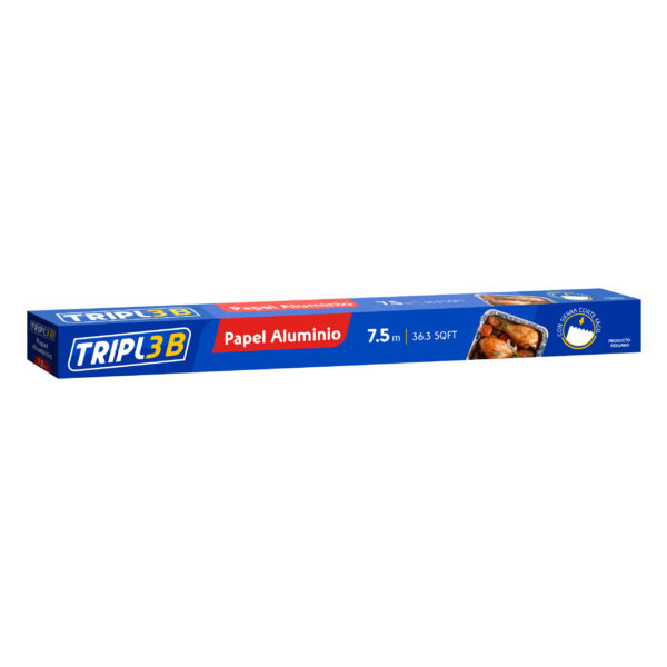 PAPEL ALUMINIO EN ROLLO 7.50 MT X 45CM TRIPLEB
