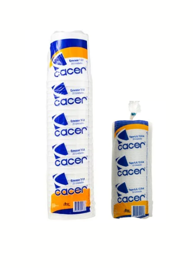 ENVASE 1LT CACER TRANSP Y/O BLANCO