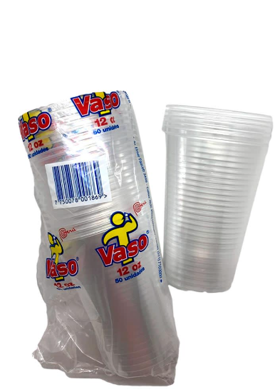 VASO 12  TRANSPARENTE PAMOLSA