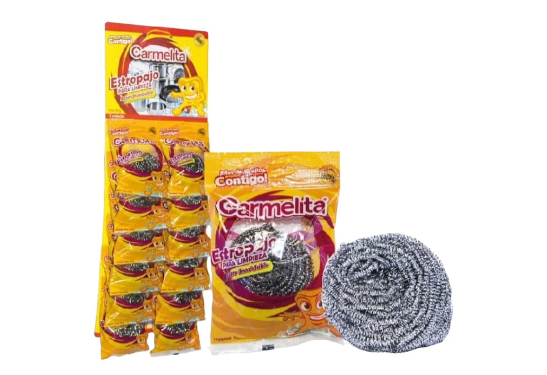 ESPONJA CARMELITA VIRUTA AMARILLO