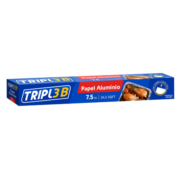 PAPEL ALUMINIO EN ROLLO 25 FT (7.62 MT)