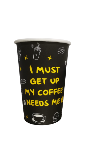 VASO 8 ONZ  NEGRO  TVIAN